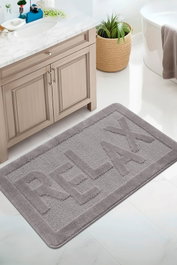 Mijölnir Relax - Alfombrilla de baño Gris 60 x 100 cm